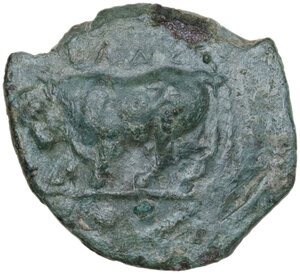 obverse: Gela. AE Tetras, c. 420-405 BC