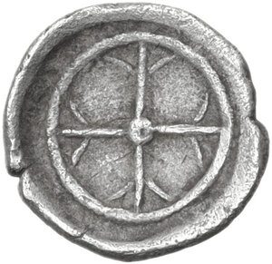 reverse: Syracuse. Hieron I (478-466 BC). AR Obol, Local imitation ?, c. 475-470 BC