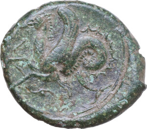 reverse: Syracuse. Dionysios I to Dionysios II. AE Hemilitron, c. 375-344 BC