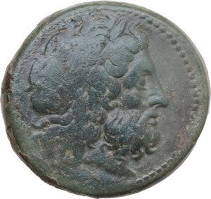 obverse: Syracuse. Hieron II (274-215 BC). AE 26 mm, c. 270-260 BC. Imitation of Ptolemy II Philadelphos