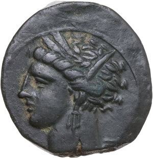 obverse: AE 16 mm. Circa 360-330 BC. Uncertain mint