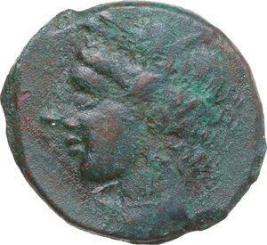 obverse: AE 21 mm, Libyan Revolt, 241-238 BC