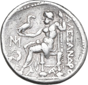 reverse: Kings of Macedon. AR Tetradrachm in the name and type of Alexander III 