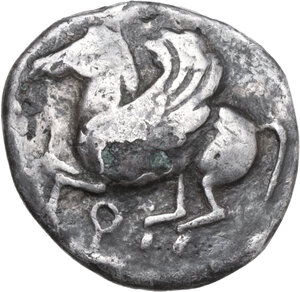 obverse: Corinthia, Corinth. AR Stater, 550-500 BC