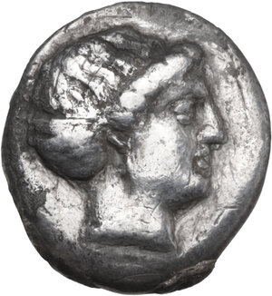 obverse: Caria, Knidos. AR Drachm, 350-320 BC