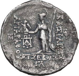 reverse: Kings of Cappadocia. Ariarathes V Eusebes Philopator (163-130 BC). AR Drachm. Dated RY 33 (130 BC)