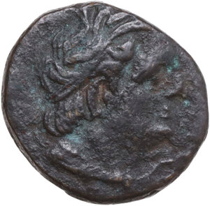 obverse: Egypt, Ptolemaic Kingdom. Ptolemy I Soter (305-285 BC). AE Hemiobol, Kyrene mint, 299-294 BC