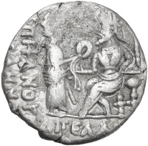 reverse: Kings of Parthia. Vologases IV (147-191). AR Tetradrachm, Seleukeia on the Tigris mint