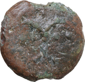 obverse: Dioscuri/Mercury series. AE Cast Triens, c. 275-270 BC