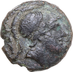 obverse: Club series. AE Litra-1/8 Uncia(?). Uncertain Campanian mint 266 BC (?)