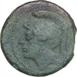 obverse: Anonymous semilibral series. AE Uncia, Campanian mint (Capua/Cales) 217-216 BC