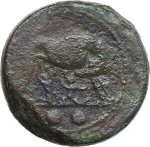 obverse: Anomalous Semilibral series. AE Sextans, Capua, 217 BC.