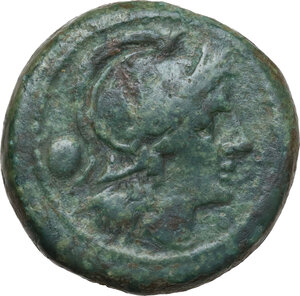 obverse: Anonymous post-semilibral series. AE Uncia, Cales second half 216 BC.