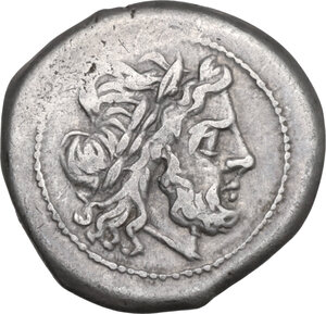 obverse: Anonymous. AR Victoriatus, uncertain Campanian mints, 214-211 BC