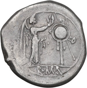 reverse: Anonymous. AR Victoriatus, uncertain Campanian mints, 214-211 BC