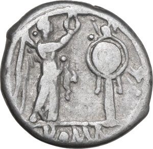 reverse: Anonymous. AR Victoriatus, uncertain Campanian mints, 214-211 BC