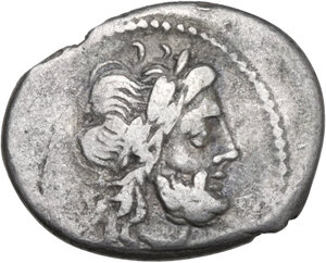 obverse: Meta series. AR Victoriatus, Capua, 204 BC