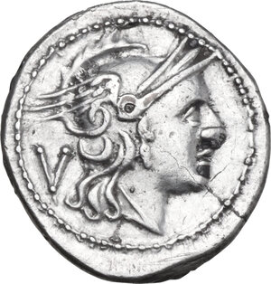 obverse: Anonymous. AR Quinarius, uncertain Campanian mint (Castra Claudiana?), 215 BC