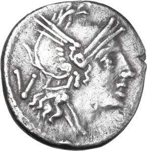 obverse: Anonymous. AR Quinarius, uncertain Sicilian mint (Catana?), 214 BC