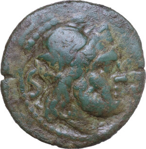 obverse: Anonymous Sextantal series. AE Semis, after 211 BC