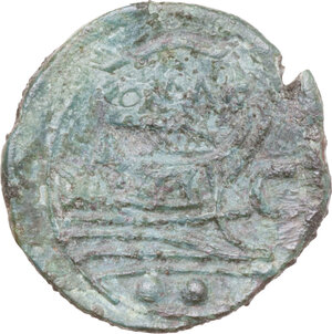 reverse: L. Cornelius (C) series. AE Sextans. Mint in Sardinia, 211 BC