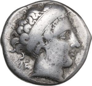 obverse: Central and Southern Campania, Neapolis. AR Nomos, 350-375 BC