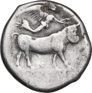 reverse: Central and Southern Campania, Neapolis. AR Nomos, 350-375 BC