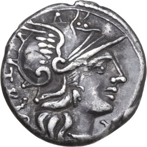 obverse: Cn. Lucretius Trio. AR Denarius, 136 BC