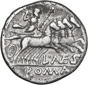 reverse: L. Antestius Gragulus. AR Denarius, 136 BC