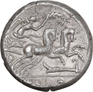 reverse: M. Cipius M.f. AR Denarius, 115 or 114 BC