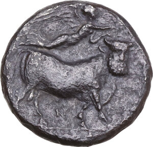 reverse: Central and Southern Campania, Neapolis. Fourrée Nomos, c. 300-280 BC