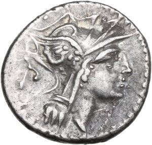 obverse: D. Junius Silanus L.f. Denarius, 91 BC