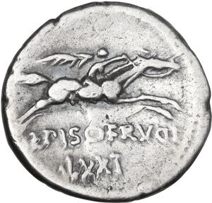 reverse: L. Calpurnius Piso Frugi. AR Denarius, 90 BC