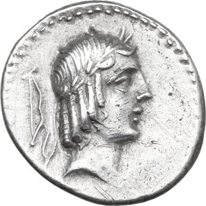 obverse: L. Calpurnius Piso Frugi. AR Denarius, 90 BC