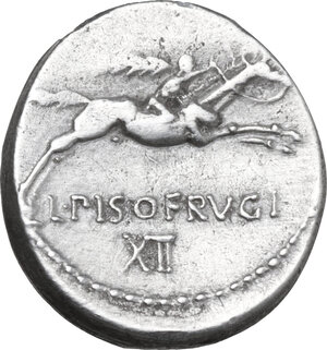 reverse: L. Calpurnius Piso Frugi. AR Denarius, 90 BC