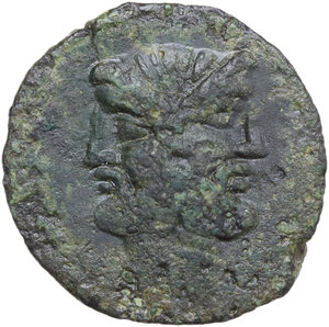 obverse: C. Vibius C. f. Pansa. AE As, 90 BC