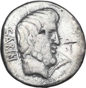 obverse: L. Titurius L.f. Sabinus. AR Denarius, Rome mint, 89 BC