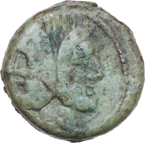 obverse: L. Titurius L. f. Sabinus. AE As, 89 BC