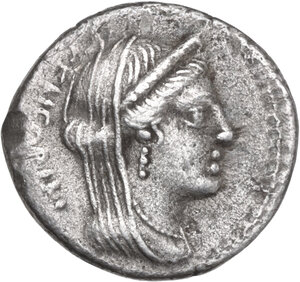 obverse: L. Censorinus, P. Crepusius and C. Limetanus. AR Denarius, 82 BC