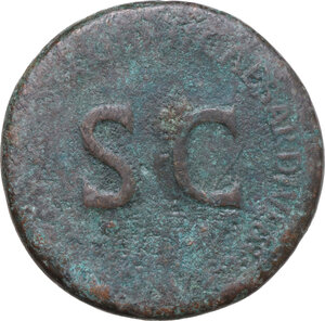 reverse: Tiberius (14-37). AE Sestertius, Rome mint, 22-23