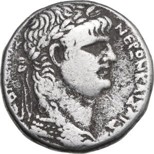 obverse: Nero (54-68). AR Tetradrachm, Antioch mint, Seleucis and Pieria, Syria