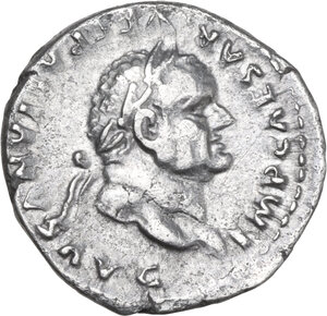 obverse: Vespasian (69-79). AR Denarius, Rome mint, 75 AD