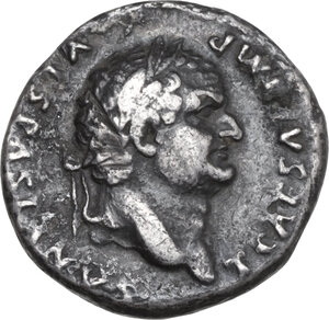 obverse: Titus as Caesar (69-79). AR Denarius, Rome mint, 77-78