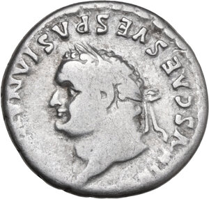 obverse: Titus (79-81). AR Denarius, Rome mint, 80 AD