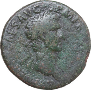 obverse: Nerva (96-98). AE Sestertius, Rome mint, 97 AD