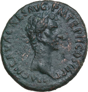 obverse: Nerva (96-98). AE As, Rome mint, 97 AD