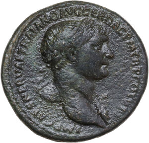 obverse: Trajan (98-117). AE Sestertius, 103-111