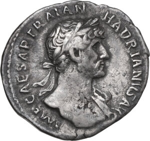 obverse: Hadrian (117-138). AR Denarius, Rome mint, 118 AD