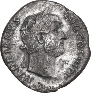 obverse: Hadrian (117-138). AR Denarius, Rome mint, 130-133