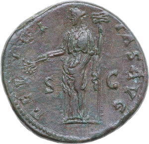 reverse: Hadrian (117-138). AE Sestertius, Rome mint, 136 AD